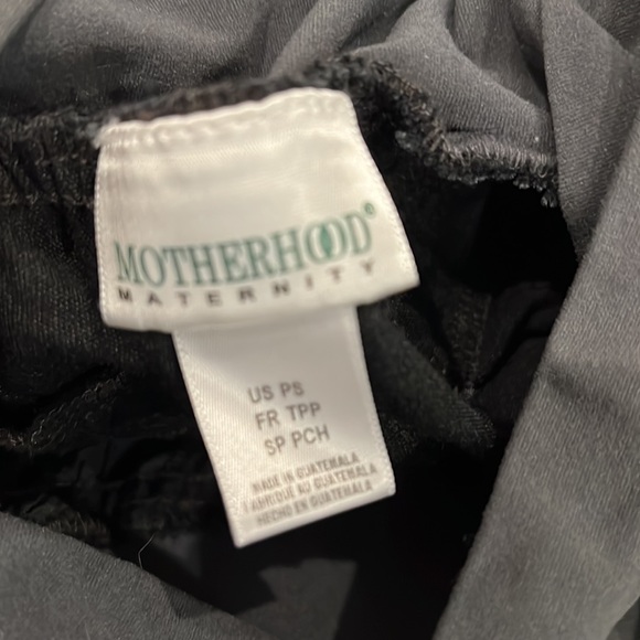 Motherhood Maternity Belly Band Khakis Charcoal Gray Pants SP, small petite EUC - Picture 6 of 7